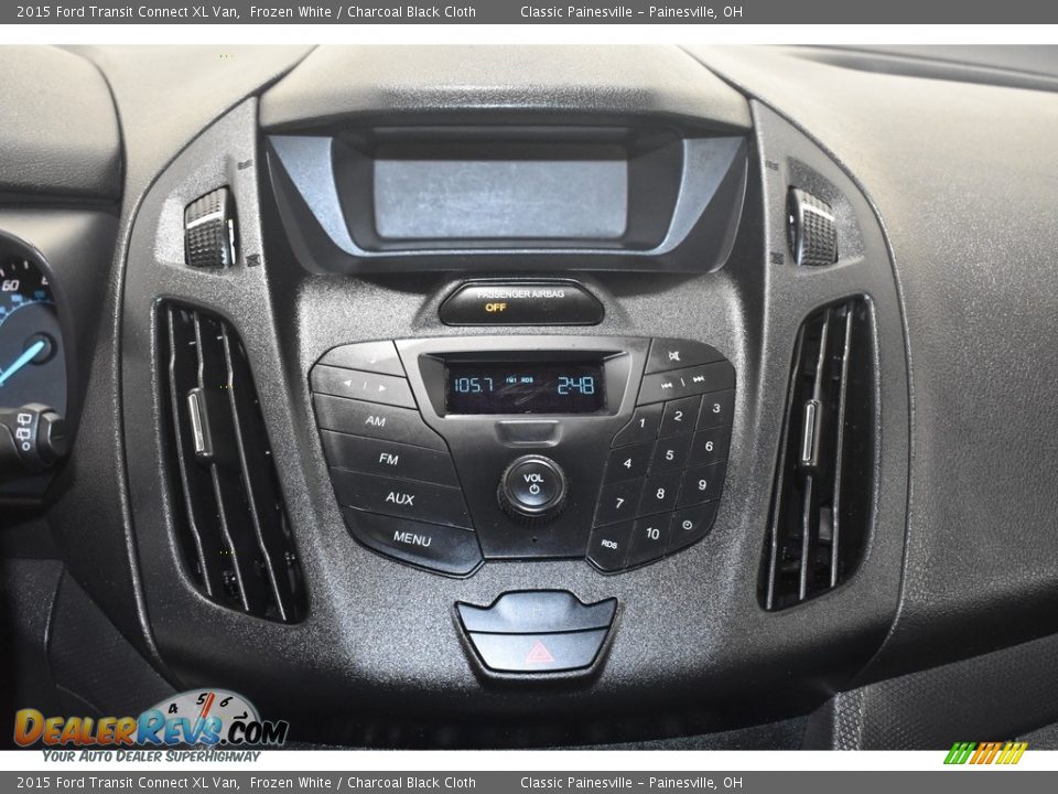 2015 Ford Transit Connect XL Van Frozen White / Charcoal Black Cloth Photo #13