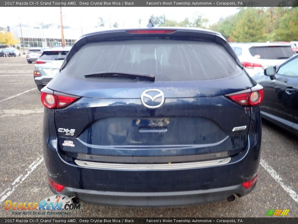 2017 Mazda CX-5 Grand Touring AWD Deep Crystal Blue Mica / Black Photo #3