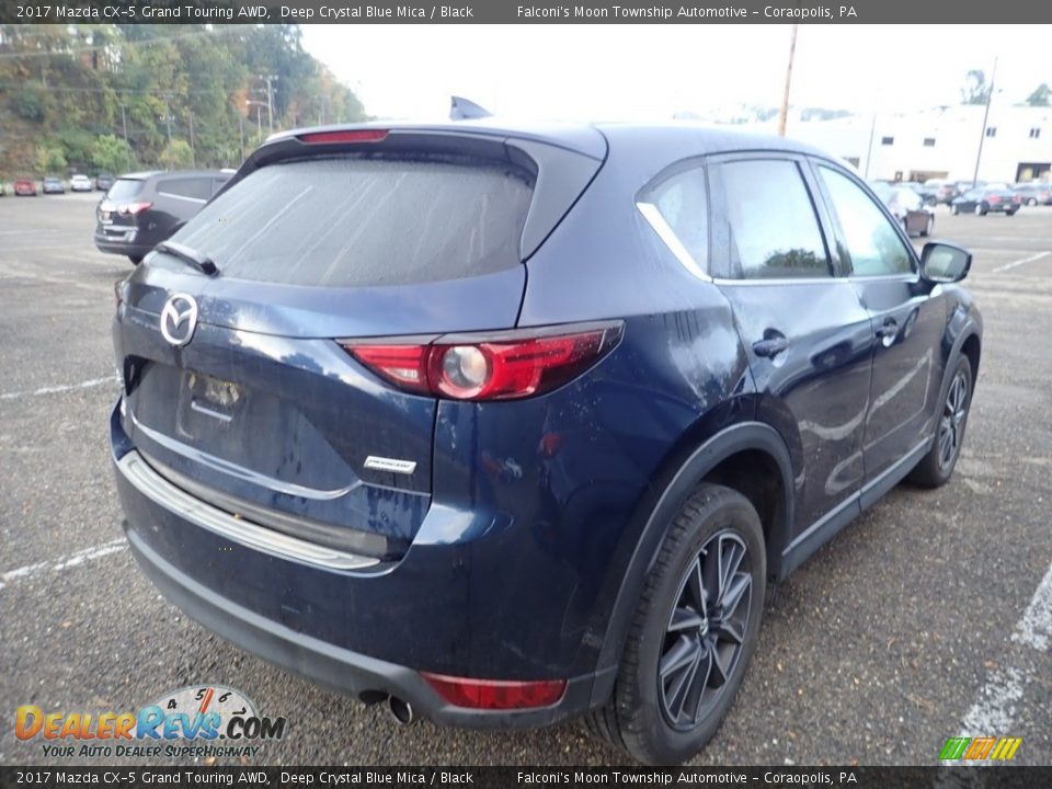 2017 Mazda CX-5 Grand Touring AWD Deep Crystal Blue Mica / Black Photo #4