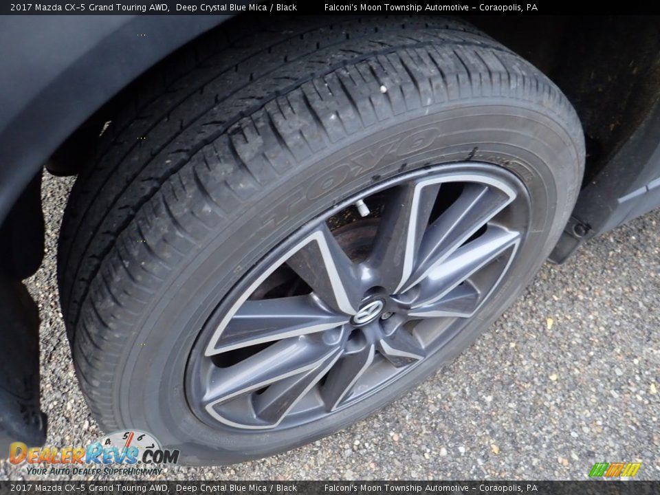 2017 Mazda CX-5 Grand Touring AWD Deep Crystal Blue Mica / Black Photo #5