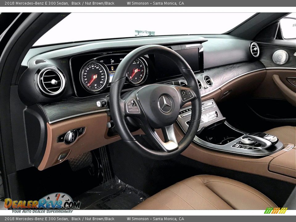 2018 Mercedes-Benz E 300 Sedan Black / Nut Brown/Black Photo #14