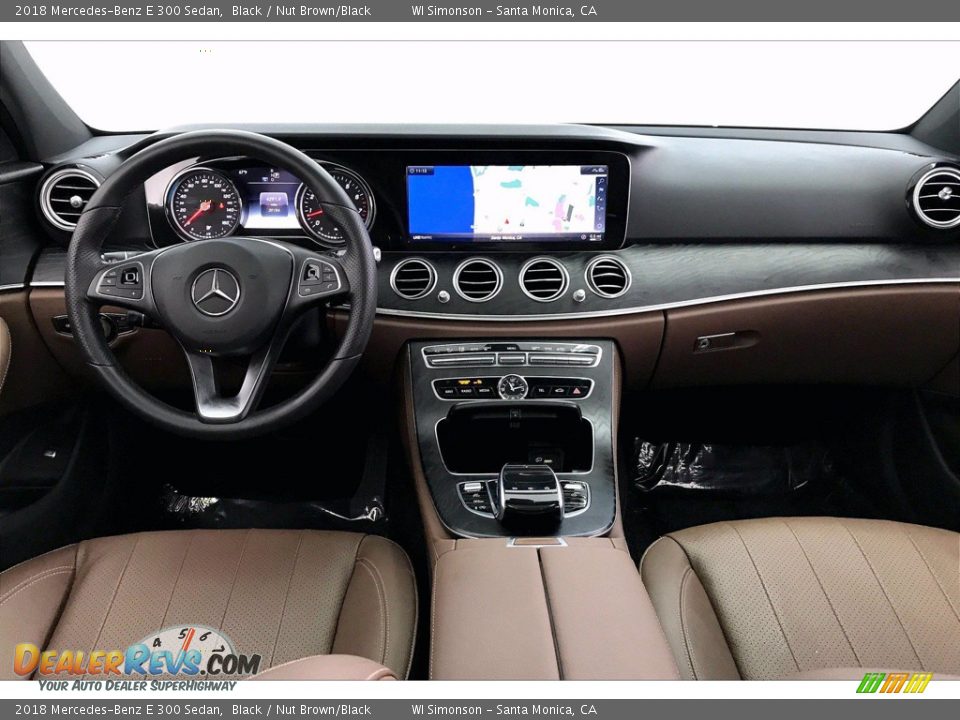 2018 Mercedes-Benz E 300 Sedan Black / Nut Brown/Black Photo #15