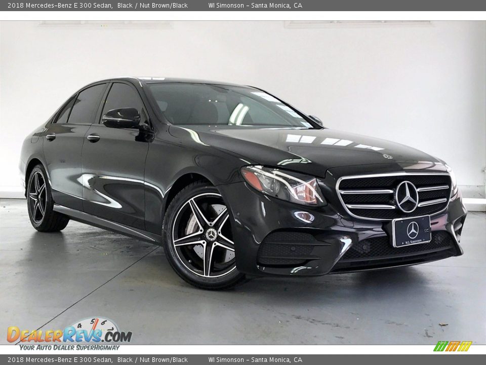 2018 Mercedes-Benz E 300 Sedan Black / Nut Brown/Black Photo #34