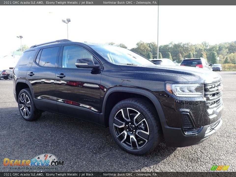 2021 GMC Acadia SLE AWD Ebony Twilight Metallic / Jet Black Photo #3