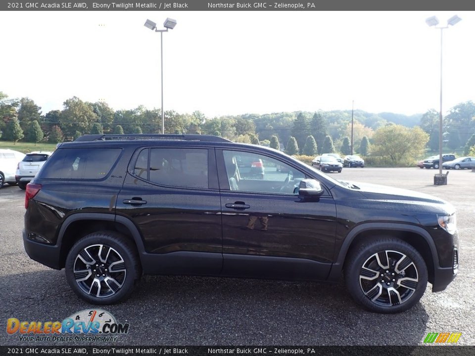 2021 GMC Acadia SLE AWD Ebony Twilight Metallic / Jet Black Photo #4