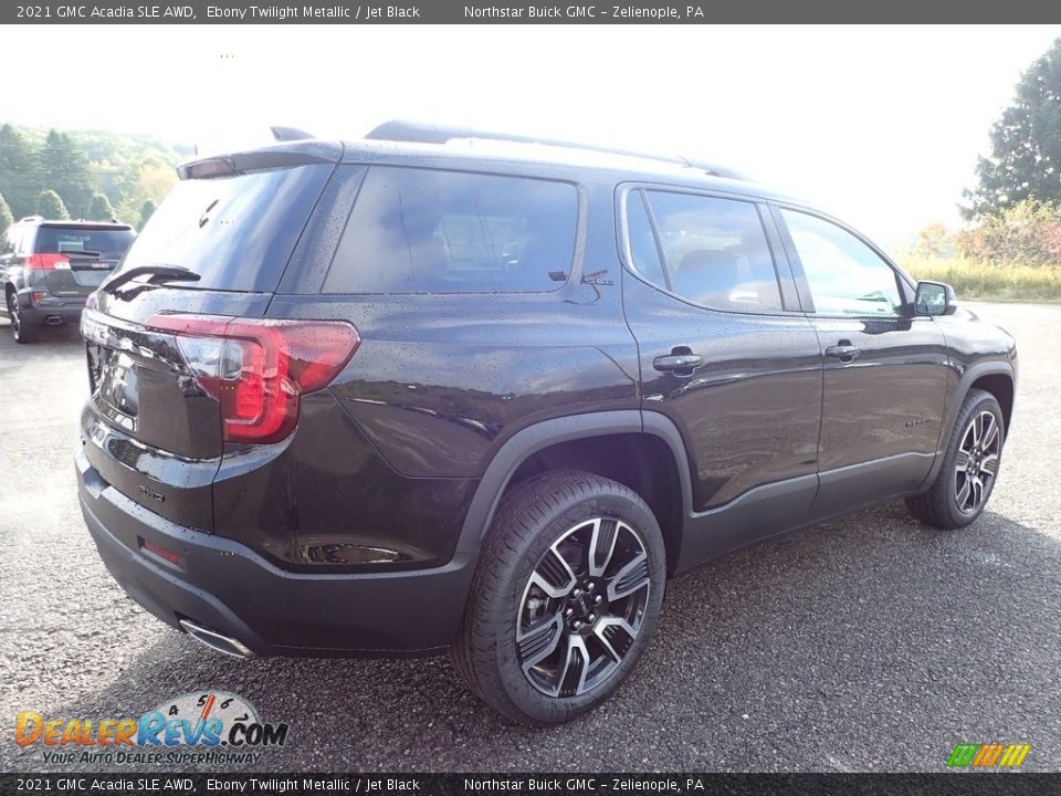 2021 GMC Acadia SLE AWD Ebony Twilight Metallic / Jet Black Photo #5