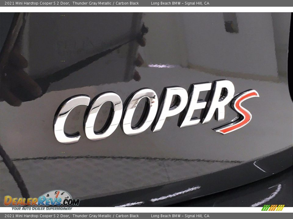 2021 Mini Hardtop Cooper S 2 Door Thunder Gray Metallic / Carbon Black Photo #7