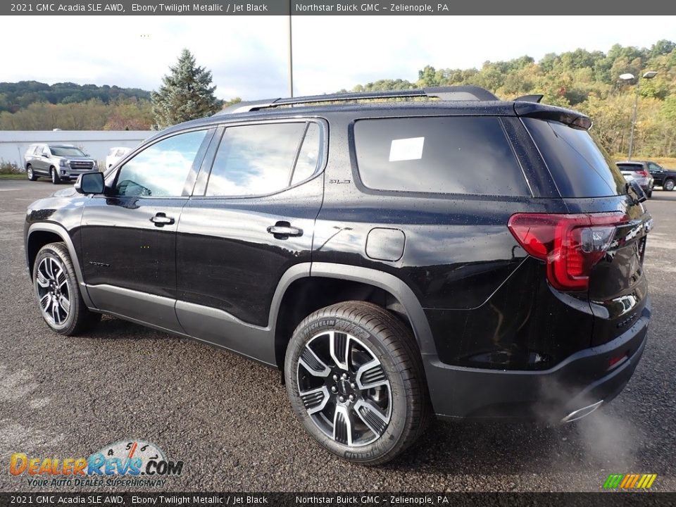 2021 GMC Acadia SLE AWD Ebony Twilight Metallic / Jet Black Photo #8