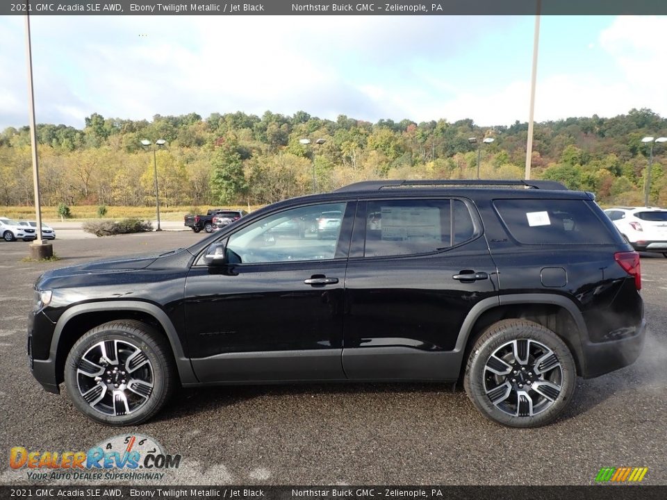 Ebony Twilight Metallic 2021 GMC Acadia SLE AWD Photo #9