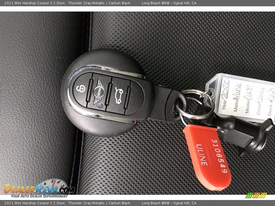 2021 Mini Hardtop Cooper S 2 Door Thunder Gray Metallic / Carbon Black Photo #11