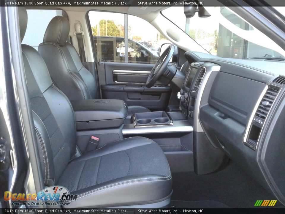 2014 Ram 1500 Sport Quad Cab 4x4 Maximum Steel Metallic / Black Photo #17