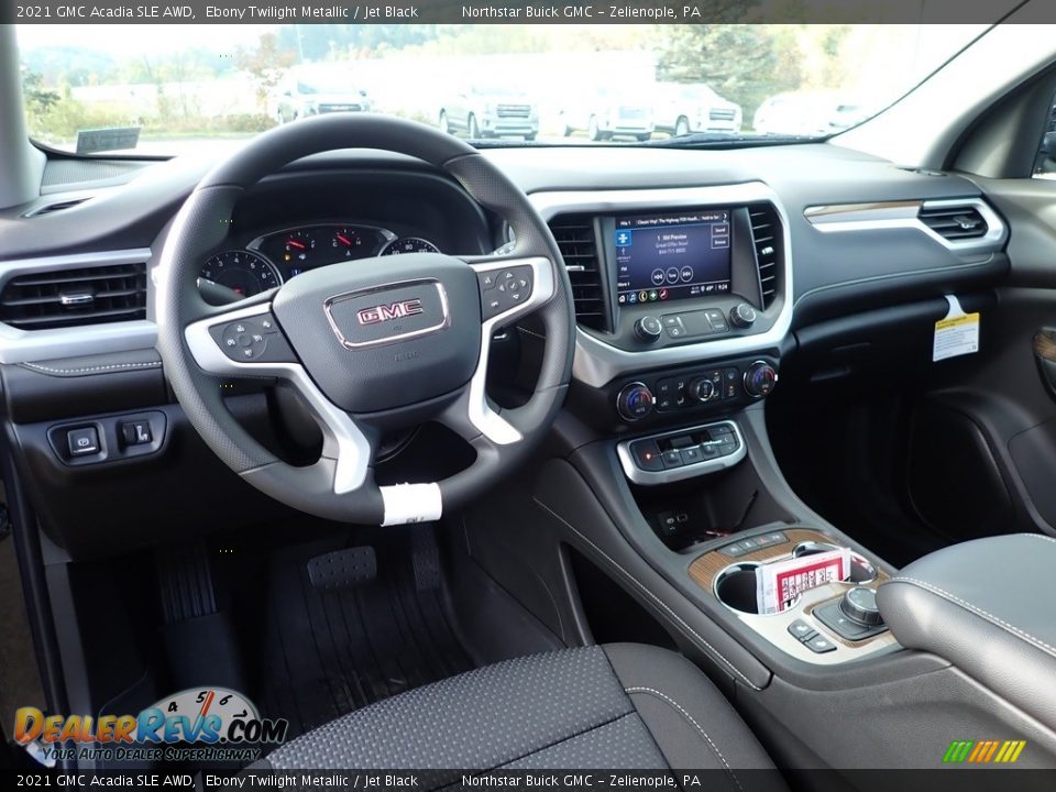 Jet Black Interior - 2021 GMC Acadia SLE AWD Photo #16