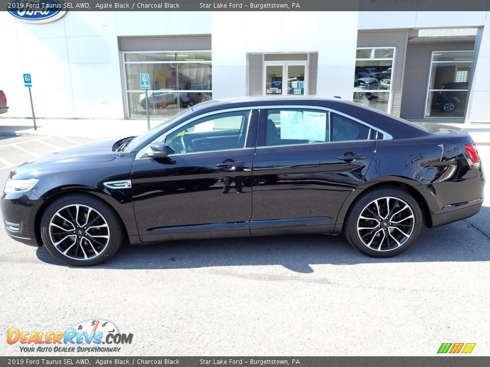 2019 Ford Taurus SEL AWD Agate Black / Charcoal Black Photo #2