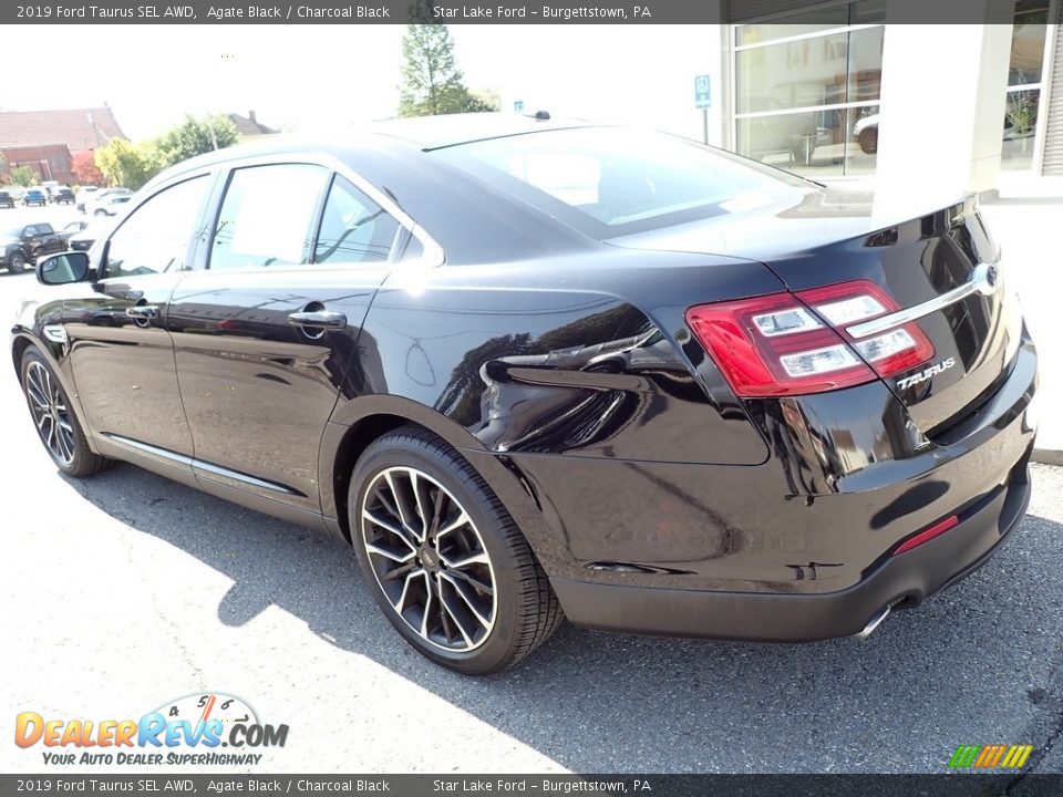 2019 Ford Taurus SEL AWD Agate Black / Charcoal Black Photo #3