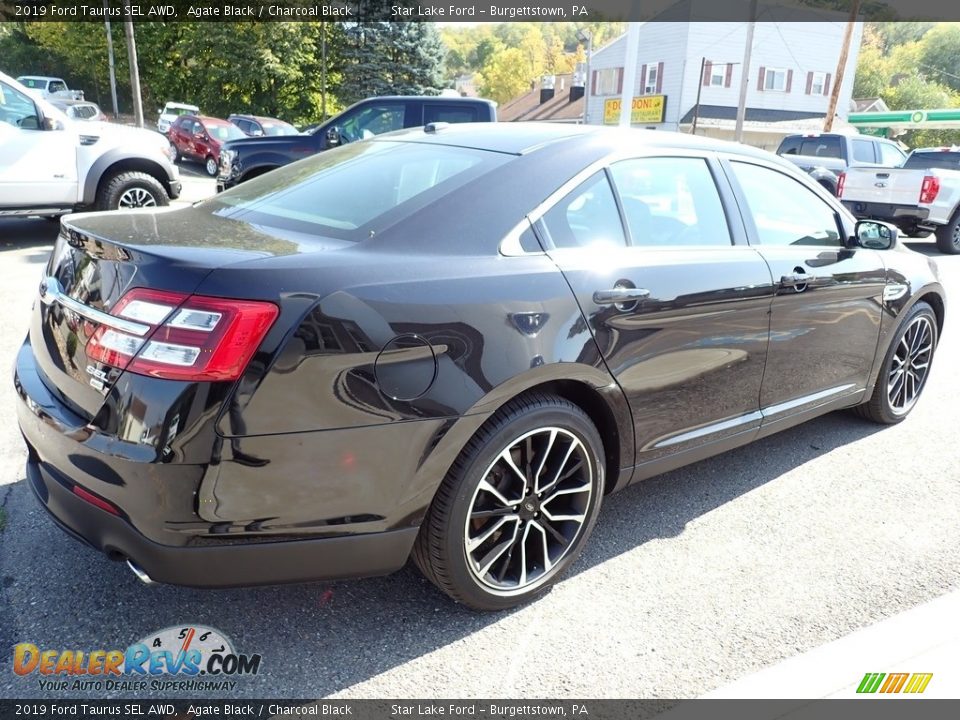 2019 Ford Taurus SEL AWD Agate Black / Charcoal Black Photo #5