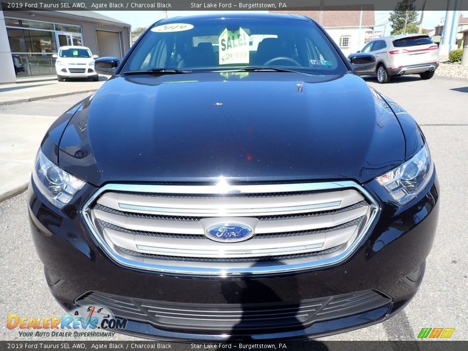 2019 Ford Taurus SEL AWD Agate Black / Charcoal Black Photo #8