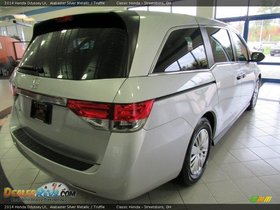 2014 Honda Odyssey LX Alabaster Silver Metallic / Truffle Photo #7