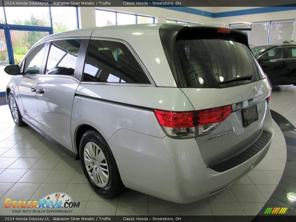 2014 Honda Odyssey LX Alabaster Silver Metallic / Truffle Photo #9