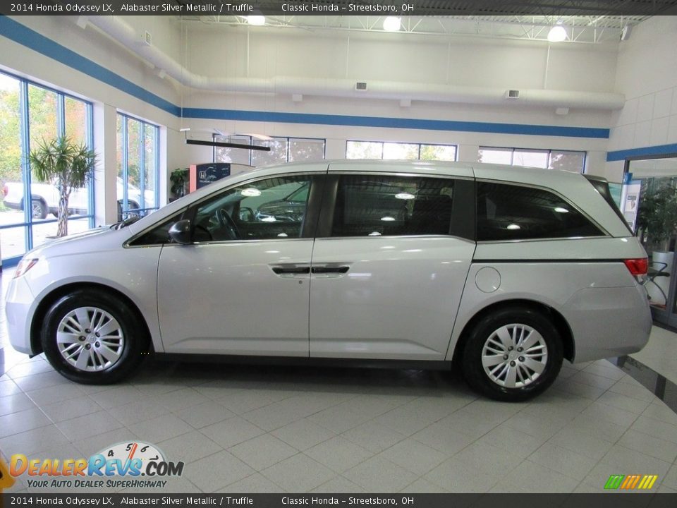 2014 Honda Odyssey LX Alabaster Silver Metallic / Truffle Photo #10