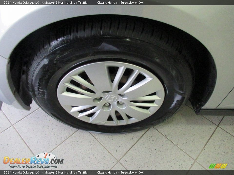 2014 Honda Odyssey LX Alabaster Silver Metallic / Truffle Photo #12