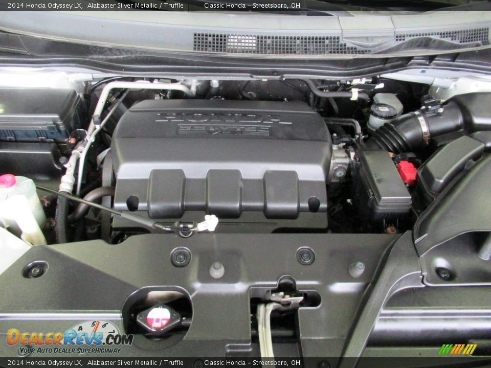 2014 Honda Odyssey LX Alabaster Silver Metallic / Truffle Photo #13