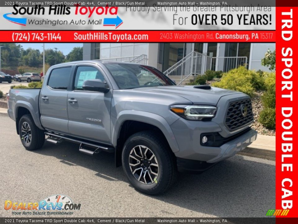 2021 Toyota Tacoma TRD Sport Double Cab 4x4 Cement / Black/Gun Metal Photo #1