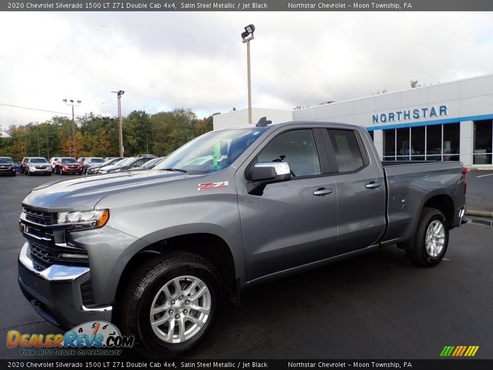 2020 Chevrolet Silverado 1500 LT Z71 Double Cab 4x4 Satin Steel Metallic / Jet Black Photo #1