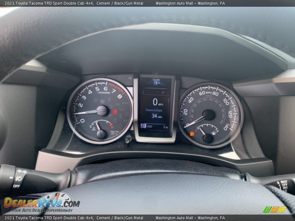 2021 Toyota Tacoma TRD Sport Double Cab 4x4 Gauges Photo #4