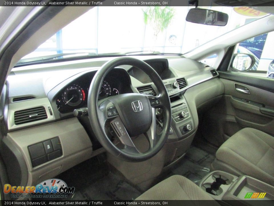 2014 Honda Odyssey LX Alabaster Silver Metallic / Truffle Photo #26