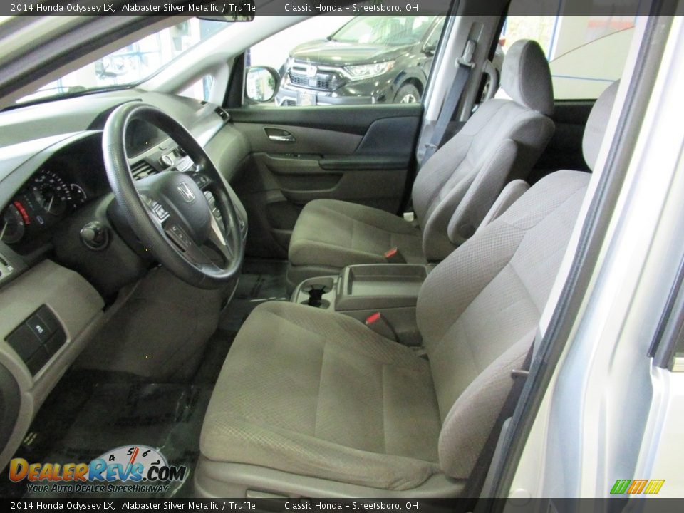 2014 Honda Odyssey LX Alabaster Silver Metallic / Truffle Photo #27