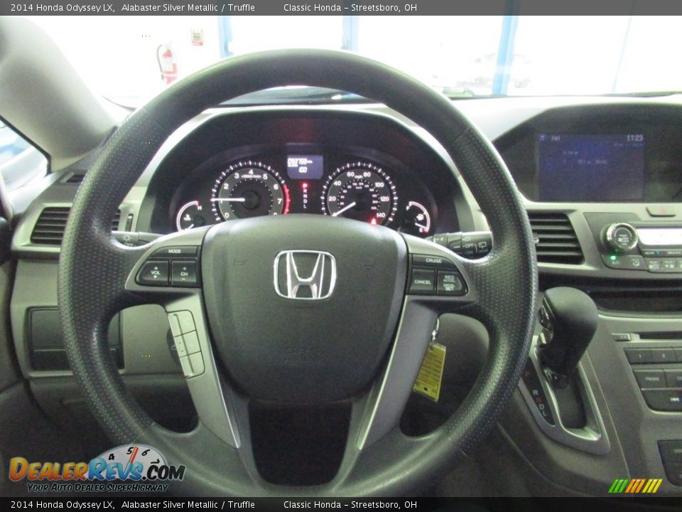 2014 Honda Odyssey LX Alabaster Silver Metallic / Truffle Photo #28