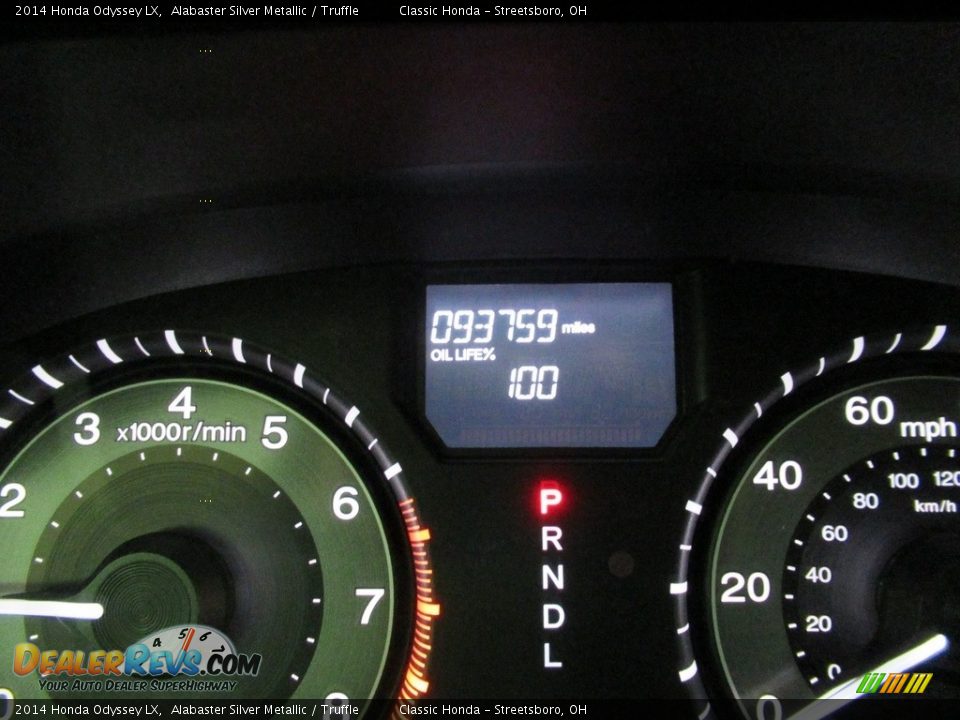 2014 Honda Odyssey LX Alabaster Silver Metallic / Truffle Photo #30