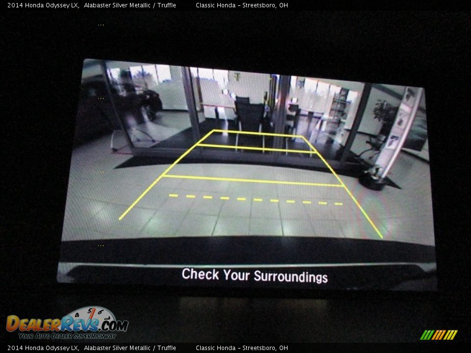 2014 Honda Odyssey LX Alabaster Silver Metallic / Truffle Photo #35