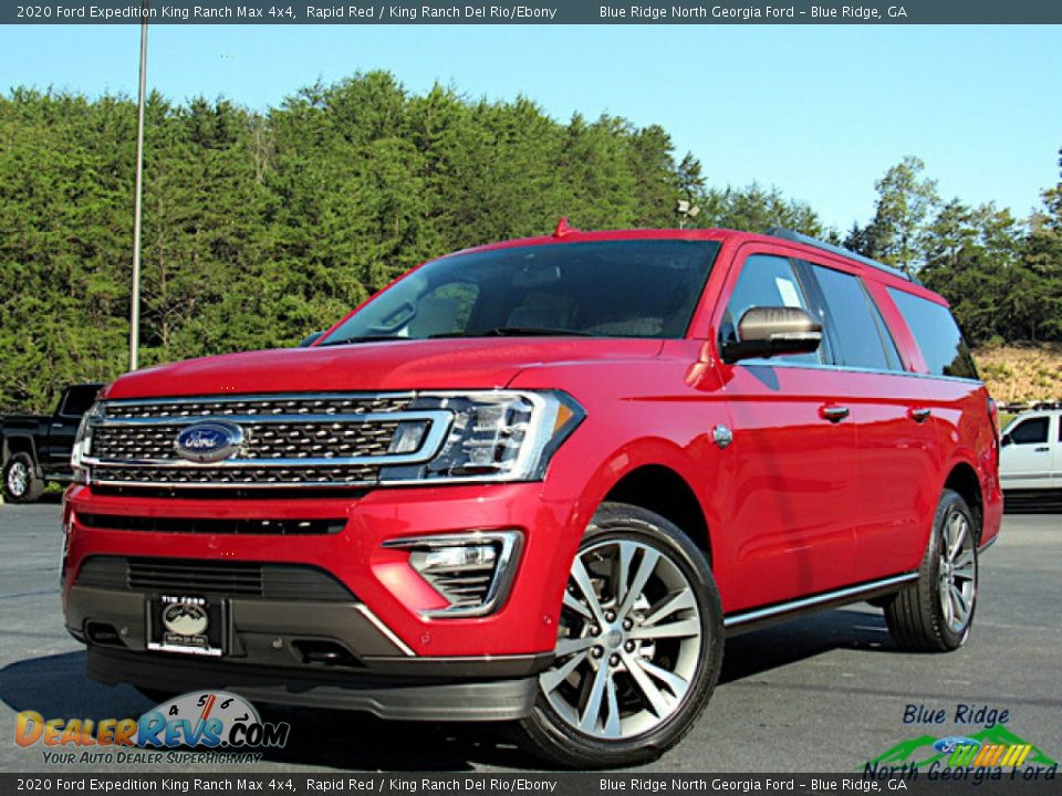 2020 Ford Expedition King Ranch Max 4x4 Rapid Red / King Ranch Del Rio/Ebony Photo #1