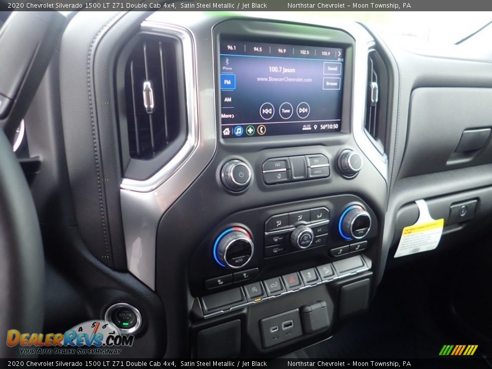 2020 Chevrolet Silverado 1500 LT Z71 Double Cab 4x4 Satin Steel Metallic / Jet Black Photo #17
