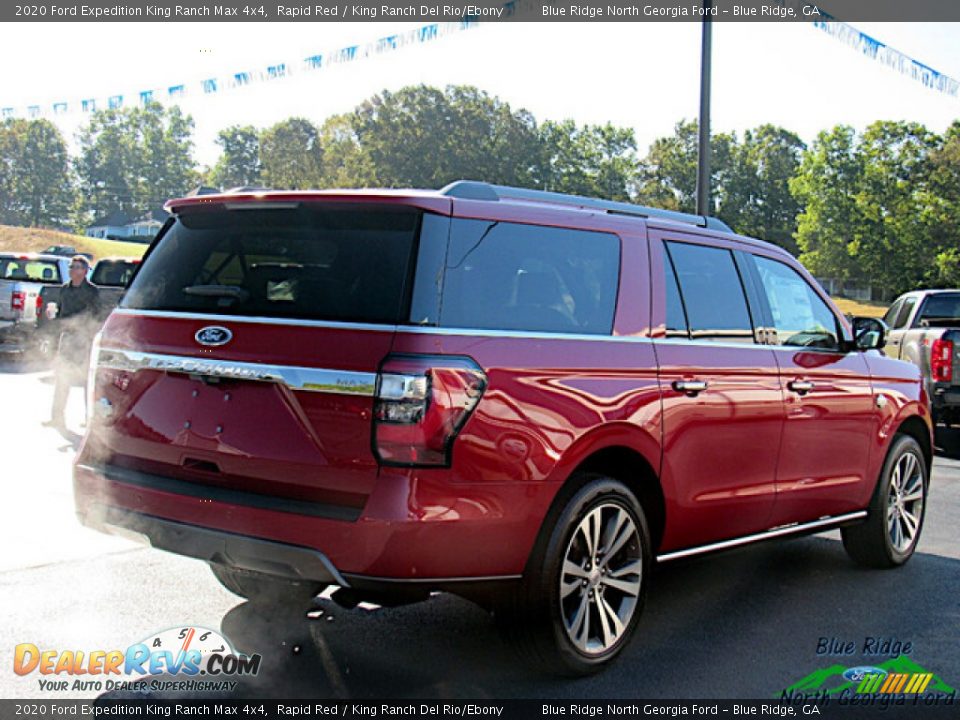 2020 Ford Expedition King Ranch Max 4x4 Rapid Red / King Ranch Del Rio/Ebony Photo #5