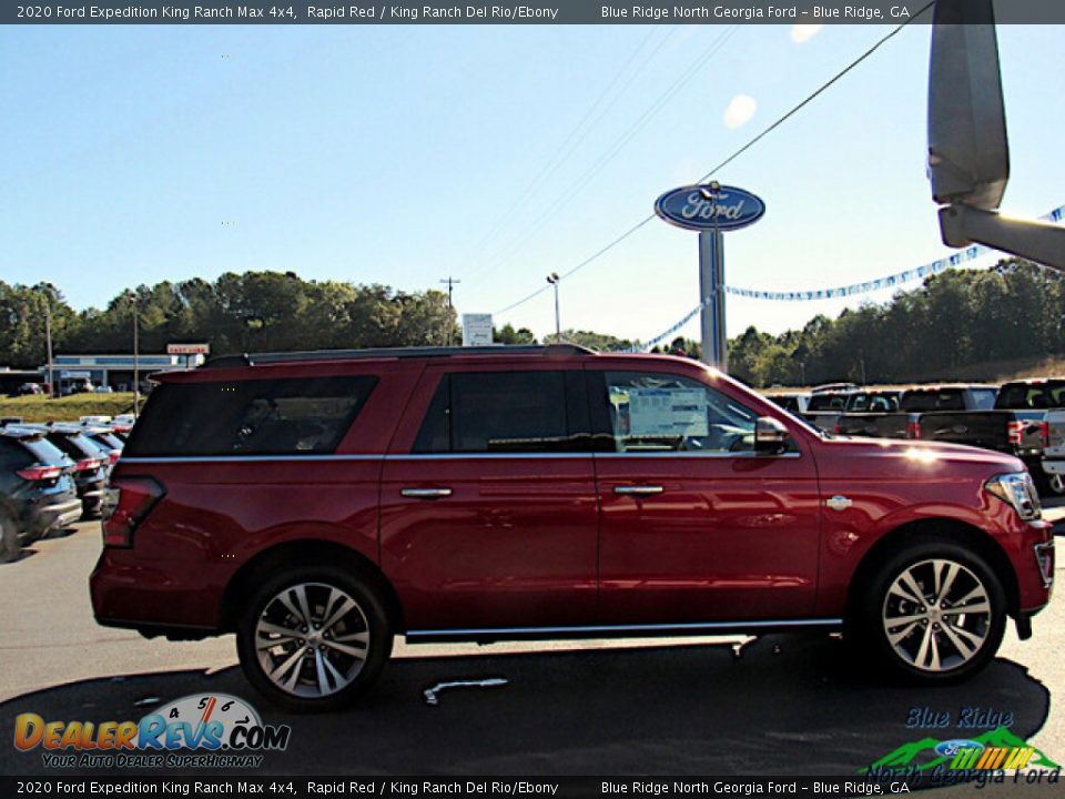 2020 Ford Expedition King Ranch Max 4x4 Rapid Red / King Ranch Del Rio/Ebony Photo #6