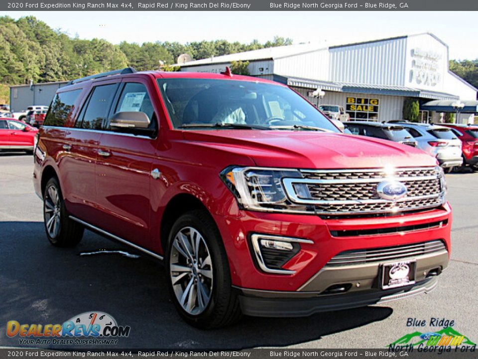 2020 Ford Expedition King Ranch Max 4x4 Rapid Red / King Ranch Del Rio/Ebony Photo #7