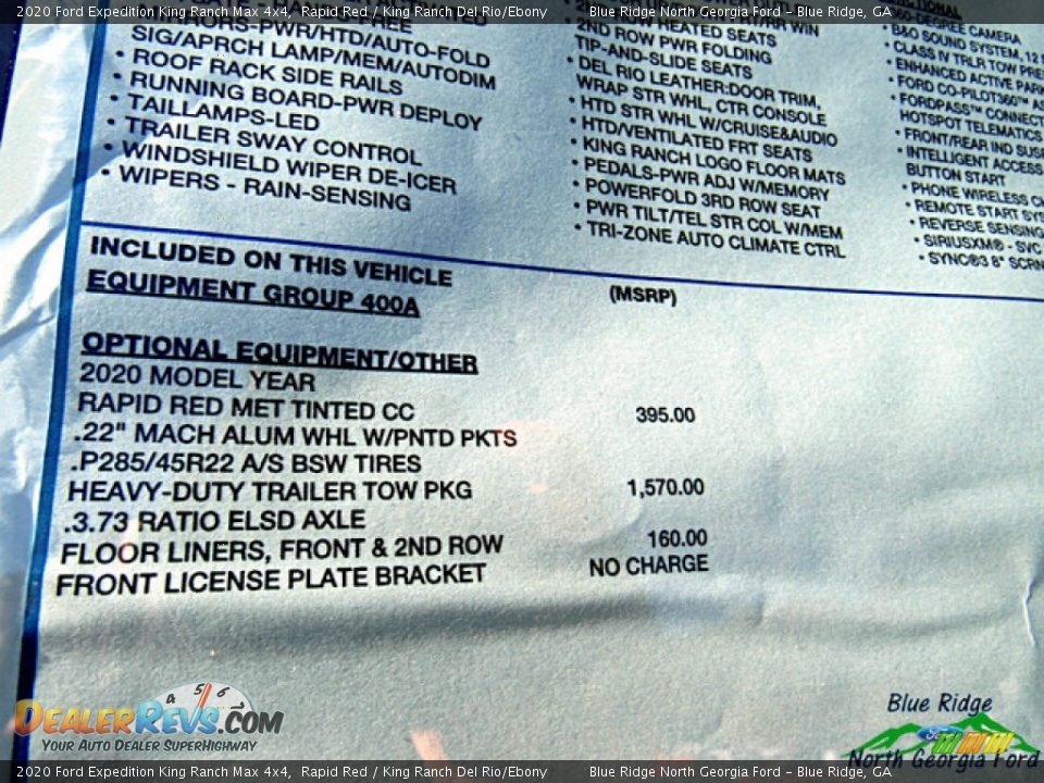 2020 Ford Expedition King Ranch Max 4x4 Rapid Red / King Ranch Del Rio/Ebony Photo #34