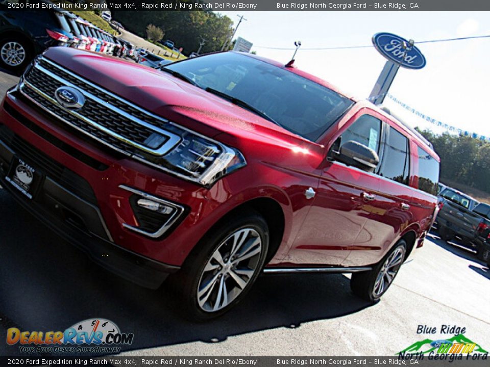 2020 Ford Expedition King Ranch Max 4x4 Rapid Red / King Ranch Del Rio/Ebony Photo #35