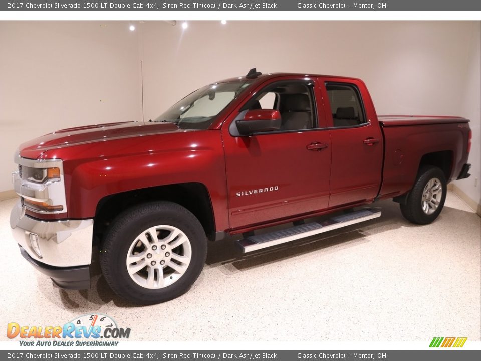 2017 Chevrolet Silverado 1500 LT Double Cab 4x4 Siren Red Tintcoat / Dark Ash/Jet Black Photo #3