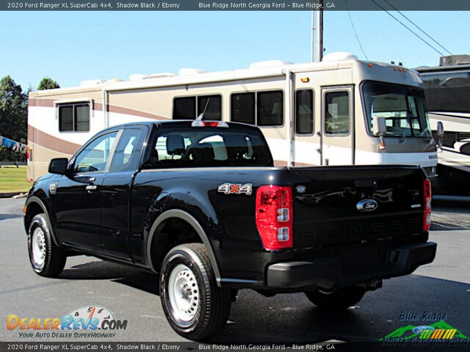 2020 Ford Ranger XL SuperCab 4x4 Shadow Black / Ebony Photo #3