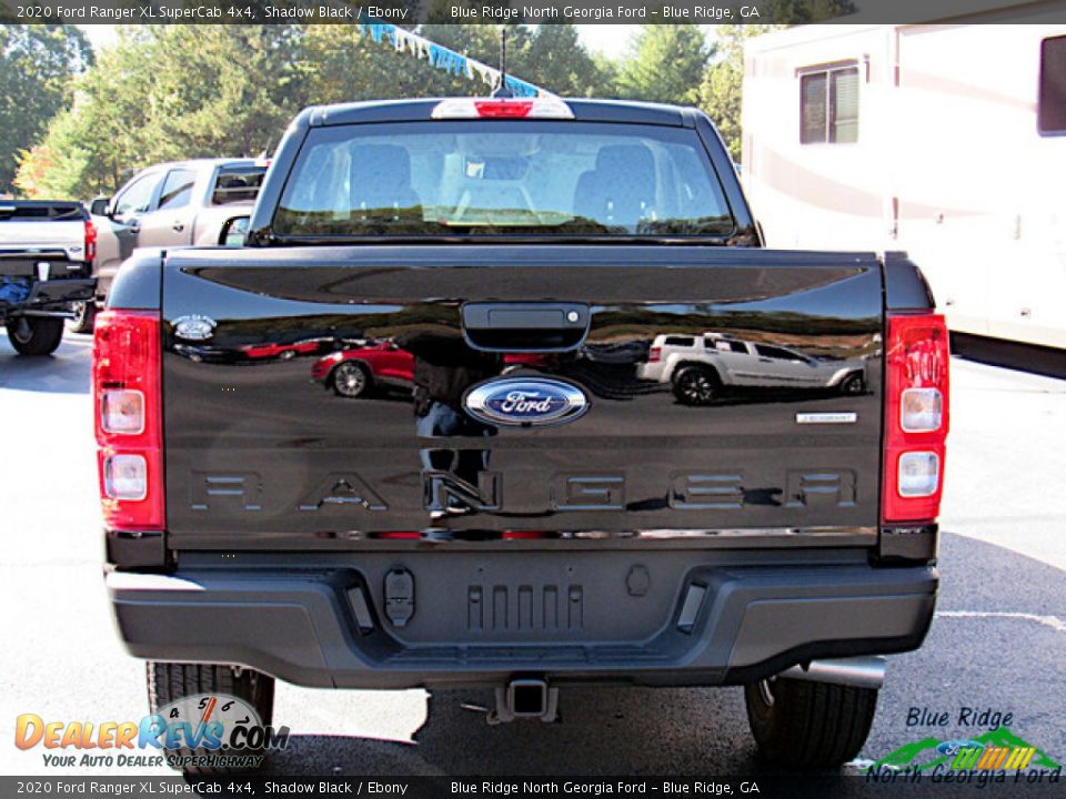 2020 Ford Ranger XL SuperCab 4x4 Shadow Black / Ebony Photo #4