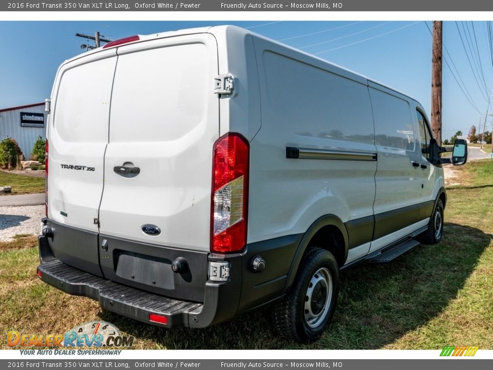 2016 Ford Transit 350 Van XLT LR Long Oxford White / Pewter Photo #4