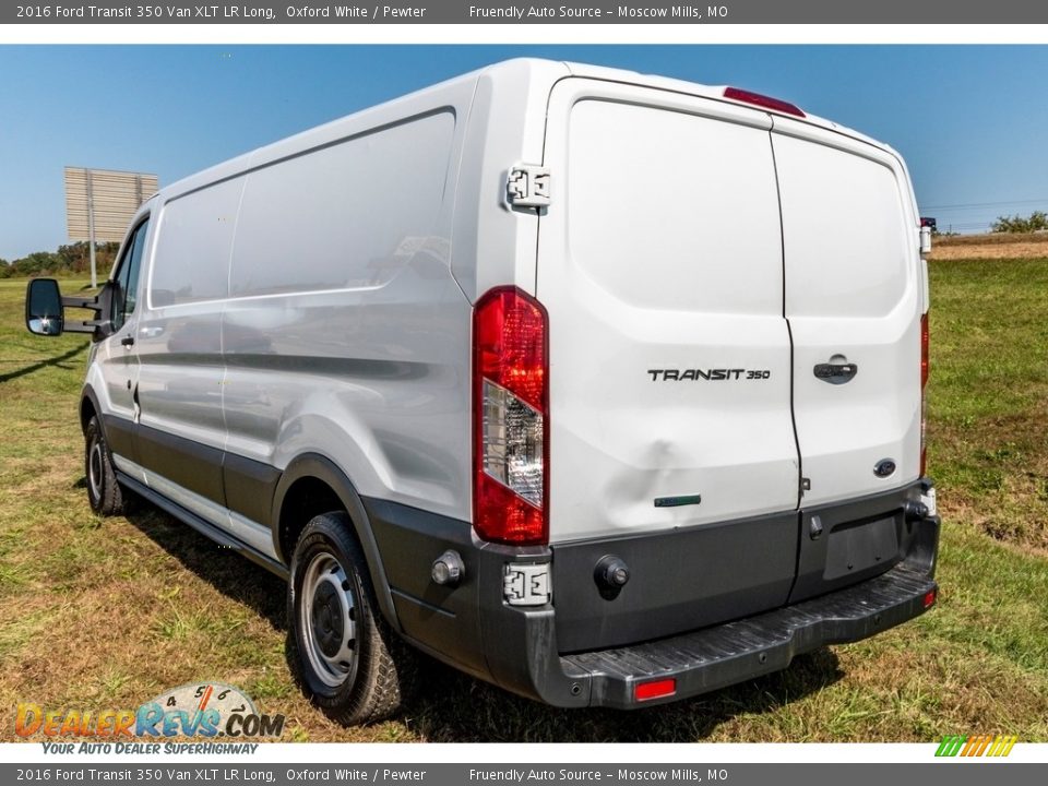 2016 Ford Transit 350 Van XLT LR Long Oxford White / Pewter Photo #6