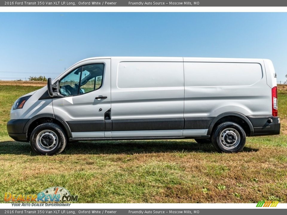 2016 Ford Transit 350 Van XLT LR Long Oxford White / Pewter Photo #7