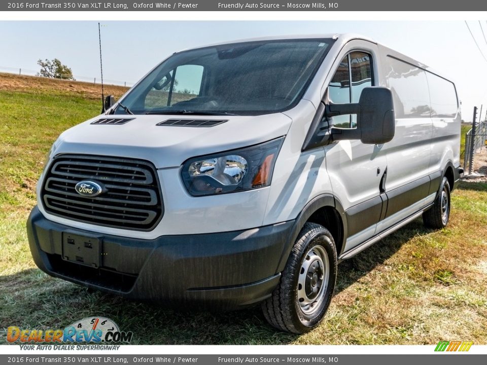 2016 Ford Transit 350 Van XLT LR Long Oxford White / Pewter Photo #8