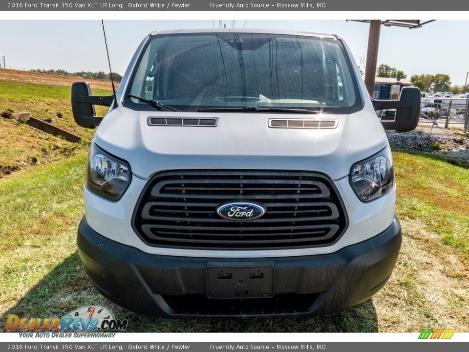 2016 Ford Transit 350 Van XLT LR Long Oxford White / Pewter Photo #9