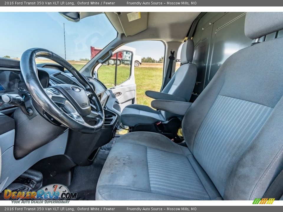 2016 Ford Transit 350 Van XLT LR Long Oxford White / Pewter Photo #19