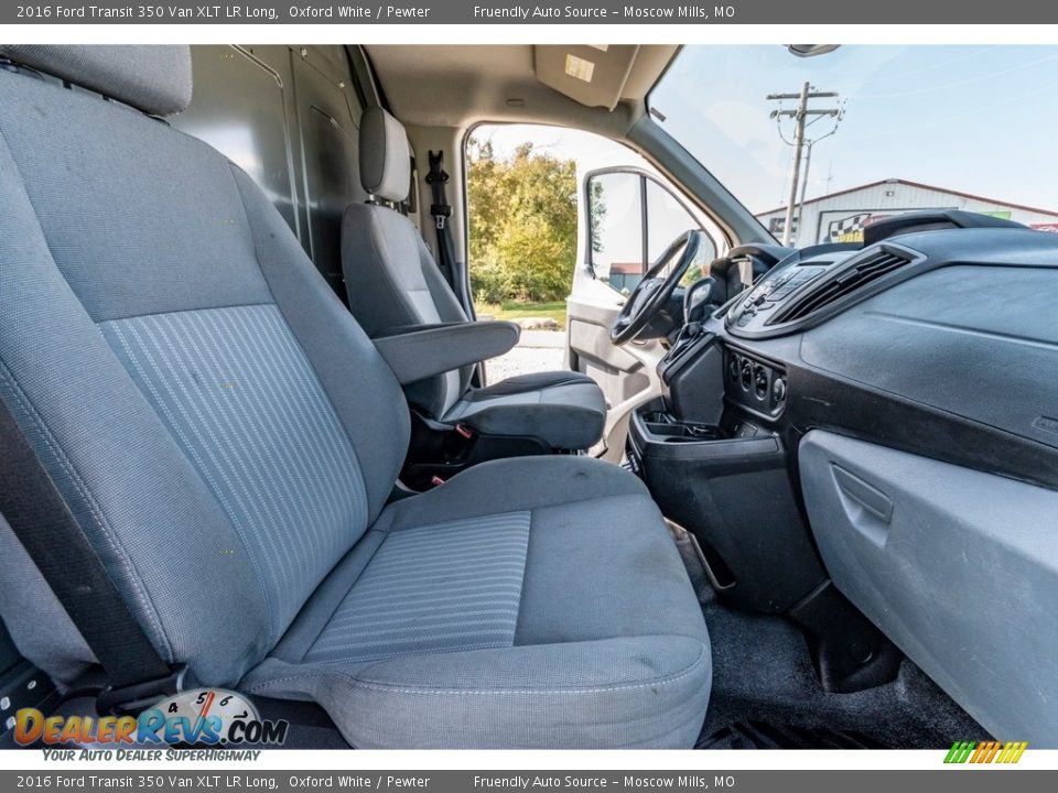 2016 Ford Transit 350 Van XLT LR Long Oxford White / Pewter Photo #30